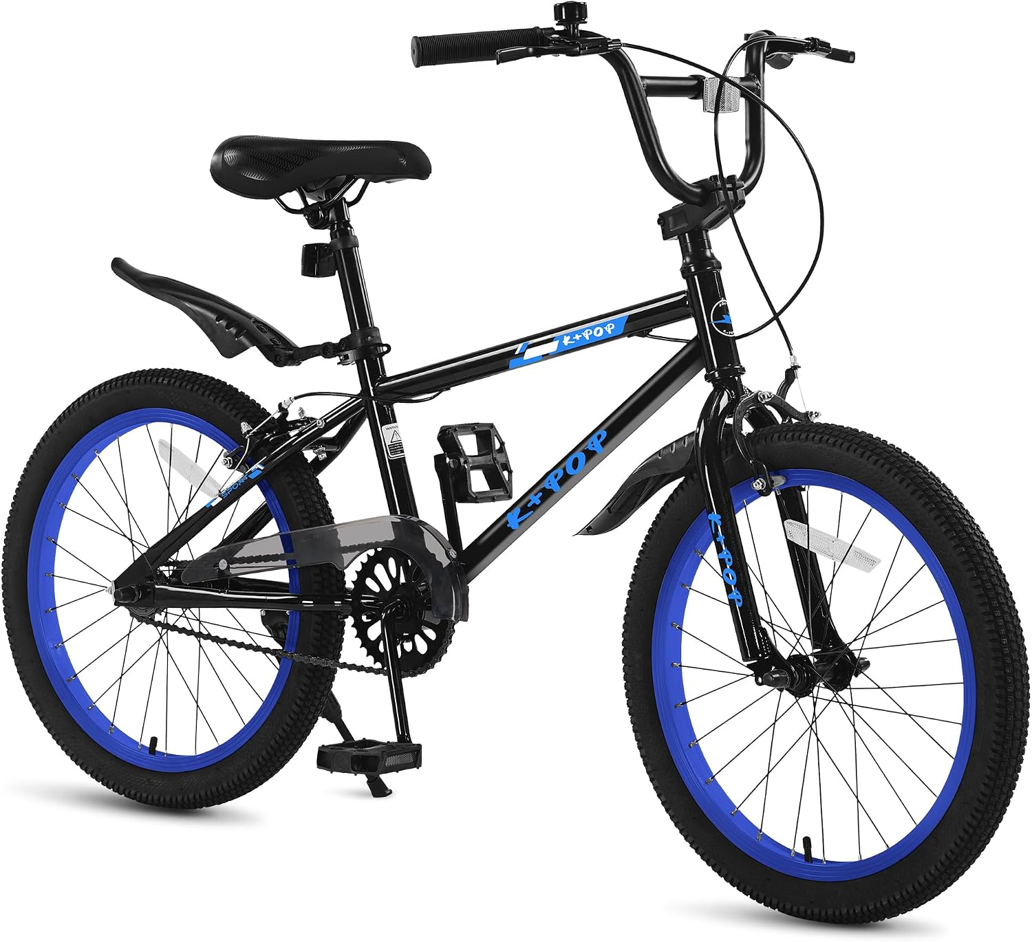 20 Inch Kids' Bike for Boys Aged 7-12, BMX-Style Boys Bike for Kids, Lightweight Children's Bicycles, Kids' Bicycles with Front and Rear Brakes, Adjustable Seat, Kickstand