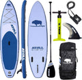 Atoll Inflatable Paddle Board with Premium SUP Stand Up Paddle Board Accessories & Back Pack, Non-Slip Comfort Deck for Unisex Adult