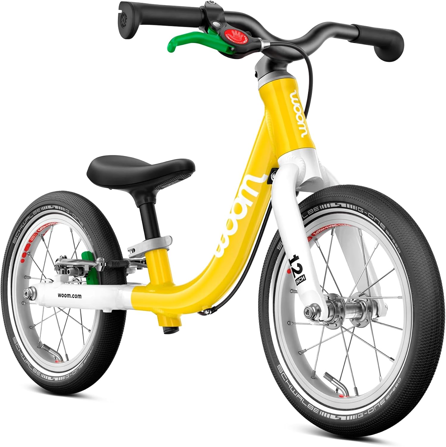 woom GO 1 & GO 1 Plus Balance Bike for Toddlers & Kids 18 Month to 4.5 Years Old, 12-Inch & 14-Inch Lightweight Bicycles for Boys & Girls