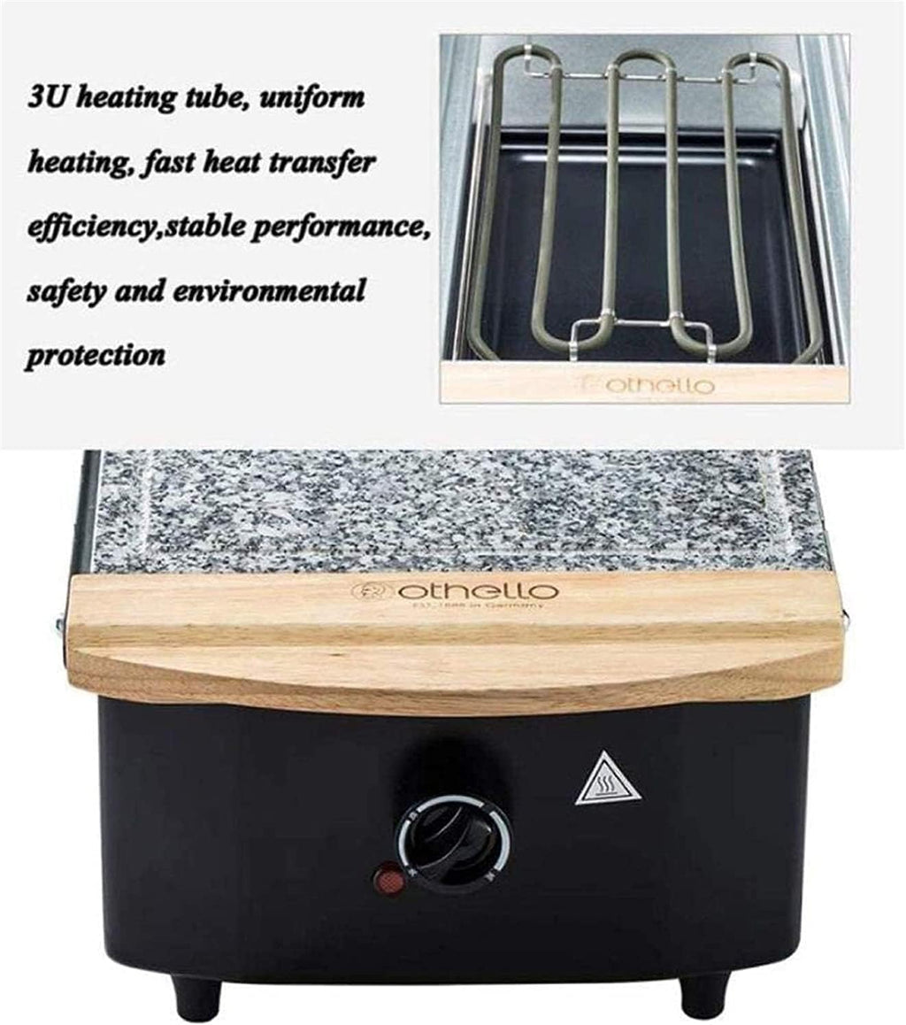 Indoor Korean Barbecue Grill Teppanyaki Grill - Electric BBQ Table Top Grill with Adjustable Temperature Control and 8 Baking Pans- 1800W,Portable Nonstick Griddle