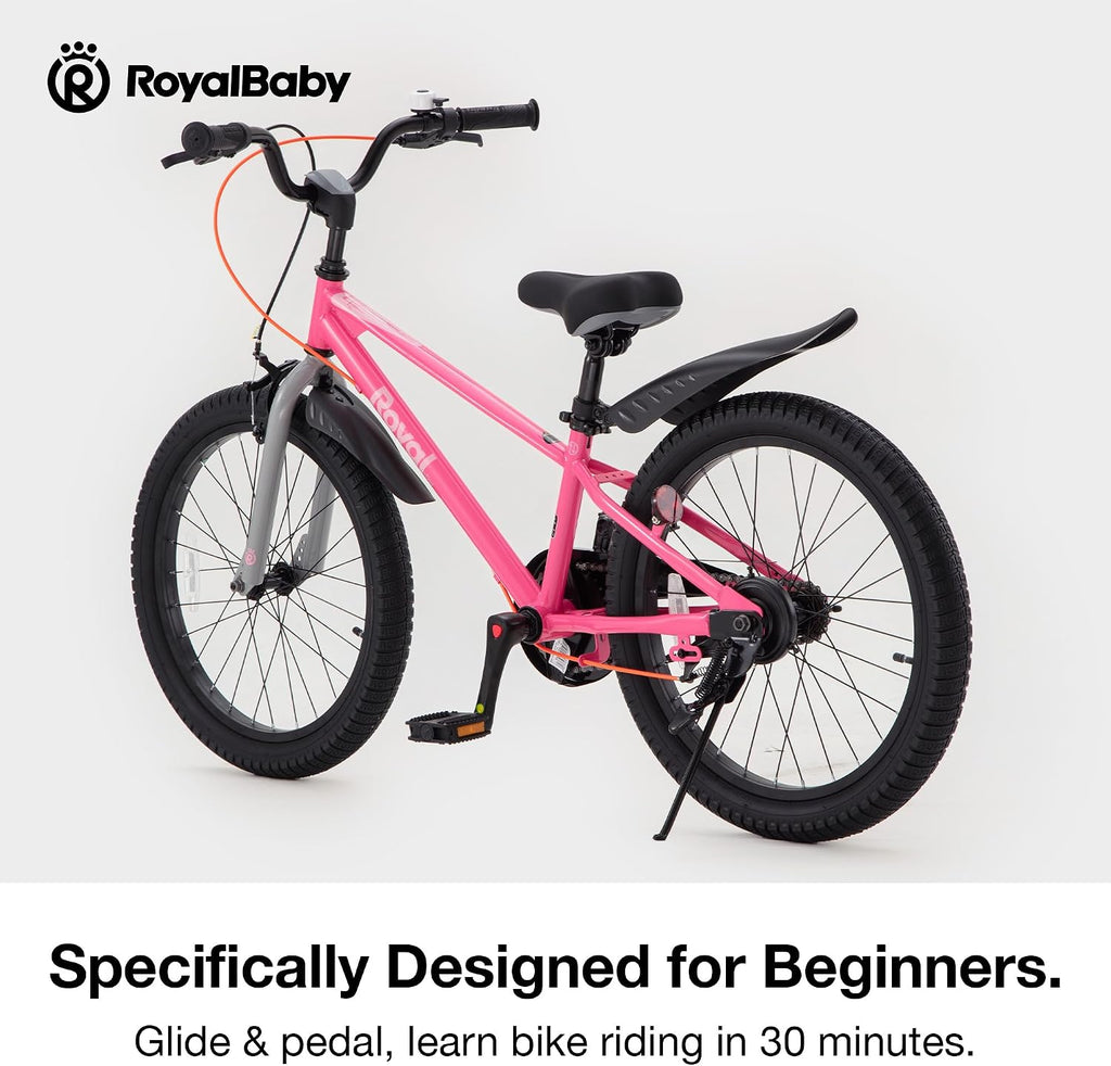 RoyalBaby EZ Kids Bike 12 14 16 18 20 Inch Balance Pedal 2-in-1 Training Bicycle Boys Girls Ages 3 to 12 Years Easy Learn for Beginners