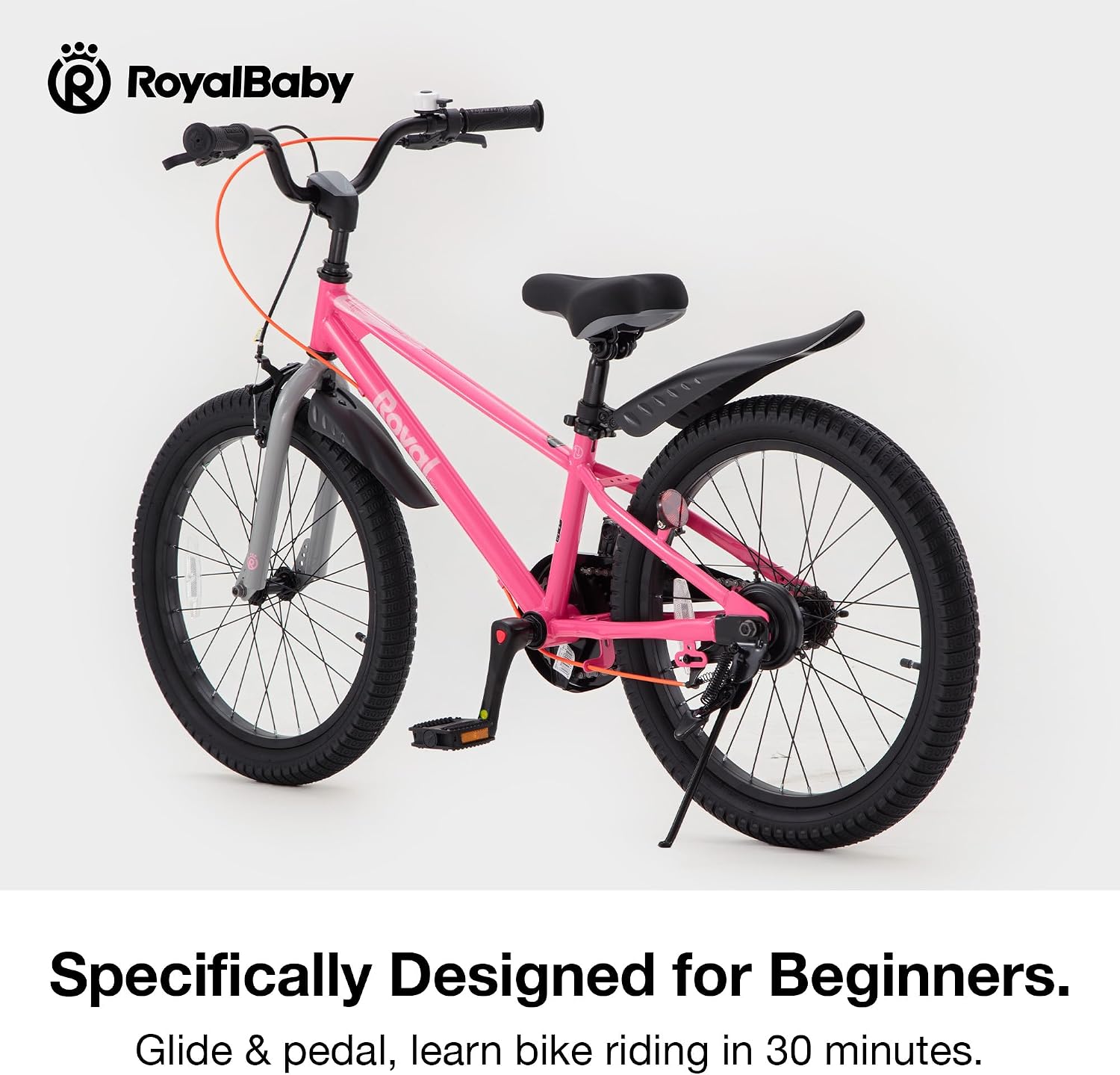 RoyalBaby EZ Kids Bike 12 14 16 18 20 Inch Balance Pedal 2-in-1 Training Bicycle Boys Girls Ages 3 to 12 Years Easy Learn for Beginners