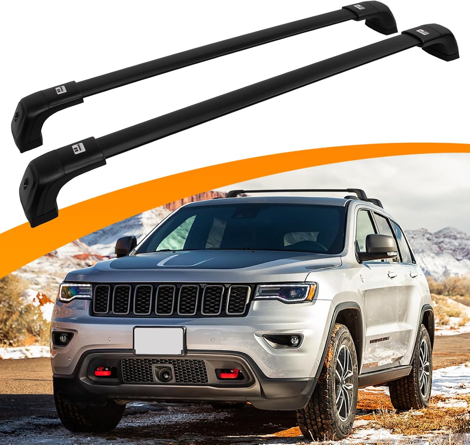 Upgraded 260 LBS Roof Rack Cross Bars Fit for 2011-2021 Jeep Grand Cherokee Luggage Cargo Carrier Crossbars Accessories