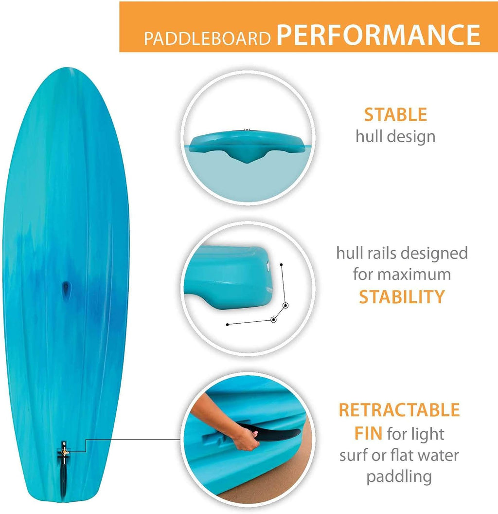 LIFETIME 91014 Horizon 100 Stand-Up Paddleboard, 2 Pack, Paddles Included, 10 feet