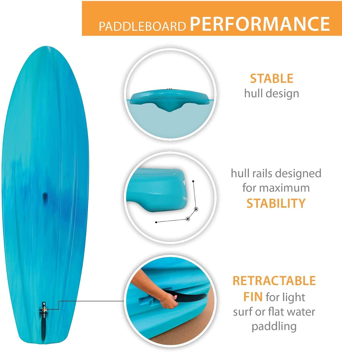 LIFETIME 91014 Horizon 100 Stand-Up Paddleboard, 2 Pack, Paddles Included, 10 feet