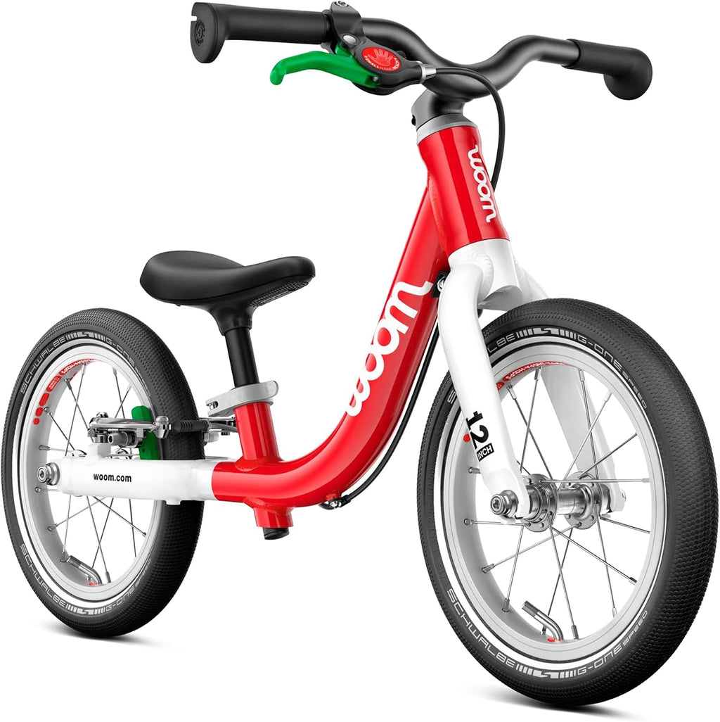 woom GO 1 & GO 1 Plus Balance Bike for Toddlers & Kids 18 Month to 4.5 Years Old, 12-Inch & 14-Inch Lightweight Bicycles for Boys & Girls