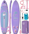UPWELL 11'×34' Stand Up Paddle Board, SUP Board for Adults & Teens, Inflatable SUP Board with Premium Accessories, 120L Backpack, Paddle, Leash, Hand Pump, Fins