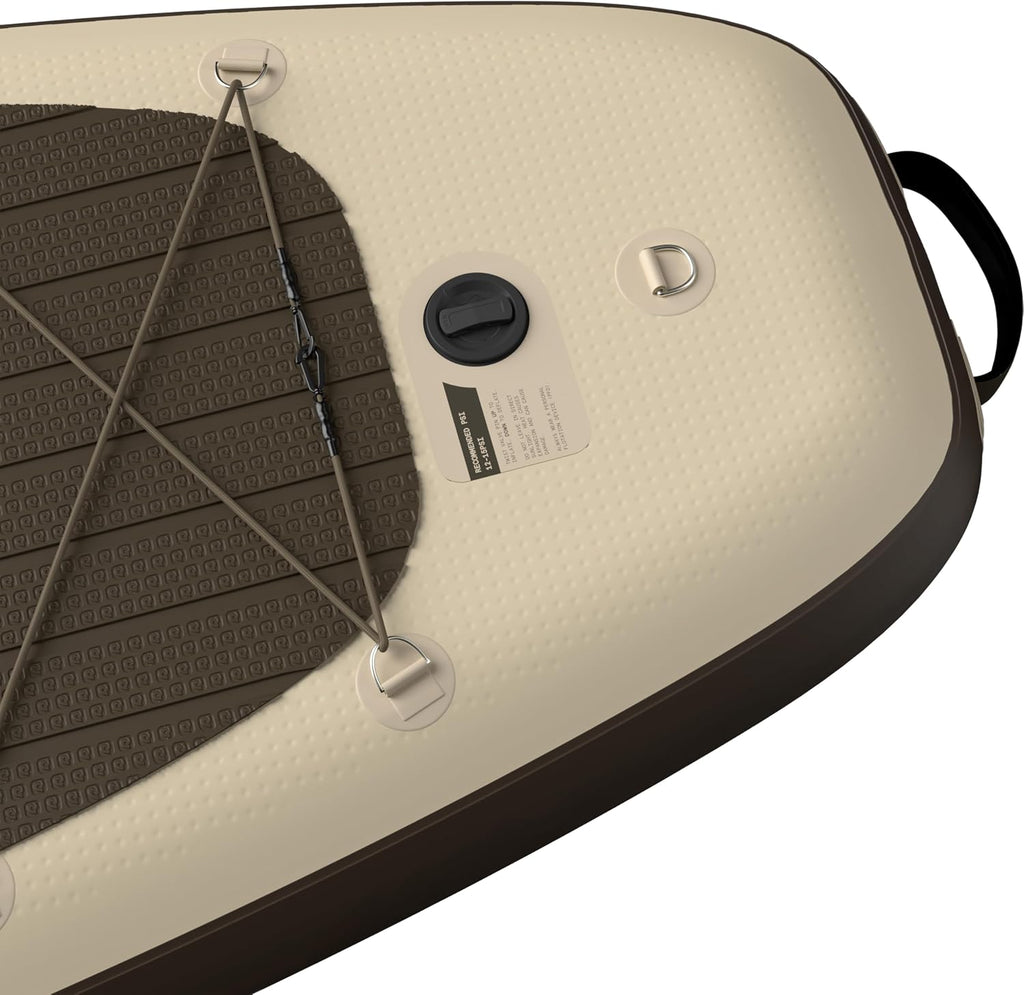 Retrospec Weekender XL Inflatable Paddle Board - Lake Essentials SUP with 400lb Capacity - Wide 11' x 35' x 8' All-Around Board for Fishing & Touring - Complete Kit with Paddle, Pump & Backpack