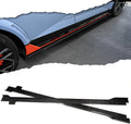 Dry Carbon Fiber Side Skirt Replacement for Hyundai Ioniq 5 NE N Line SE SEL XRT Limited 2022 2023 2024 2025 Aftermarket Rocker Panel Guard (Glossy Carbon)