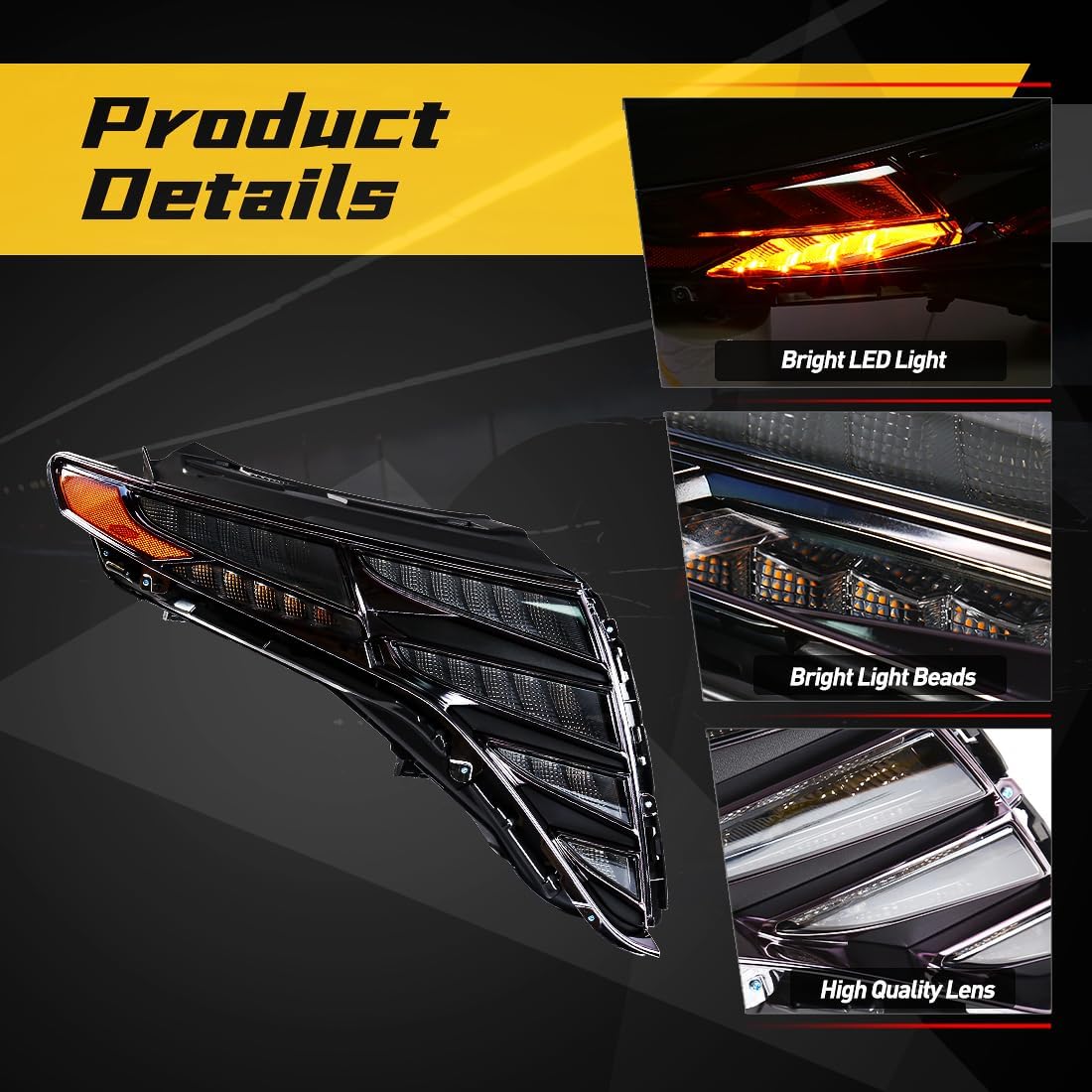 Part Synergy Replacement for Passenger Side Daytime Running Light Fits Usa Built Se/Sel Models Without Smoked Housing For Hyundai Tucson 2022-2025 CAPA Certified