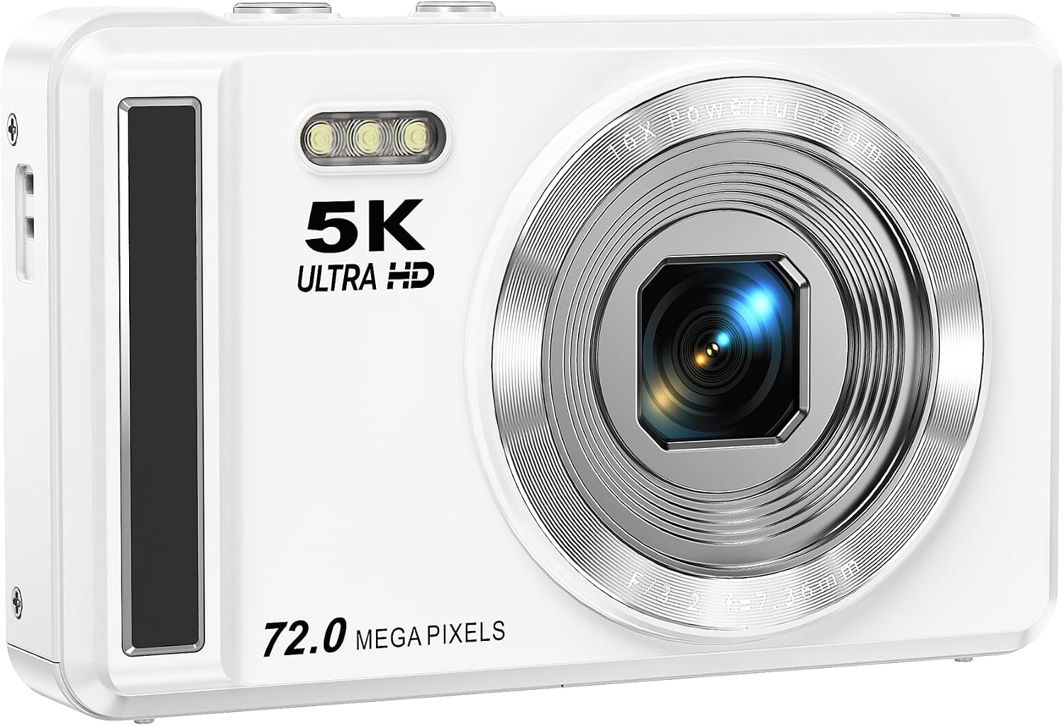 5K Digital Camera - 72MP UHD Digital Cameras for Photography - Autofocus Point and Shoot Small Camera with Flash for Kids - 2.8 Inch Screen Compact Portable Vlogging Camara with 16X Zoom, 32GB SD Card