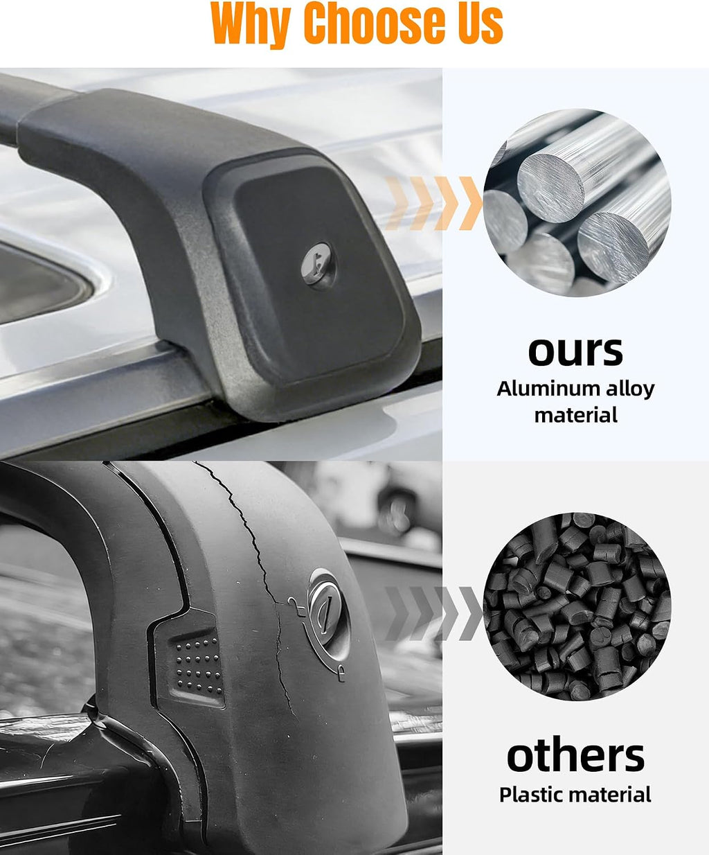 Roof Rack Cross Bars 330lbs Aluminum Lockable Crossbars Fit for 2019-2025 Hyundai Palisade Cargo Accessories Anti-Noise Stable Rooftop Luggage Rack Cargo Accessories
