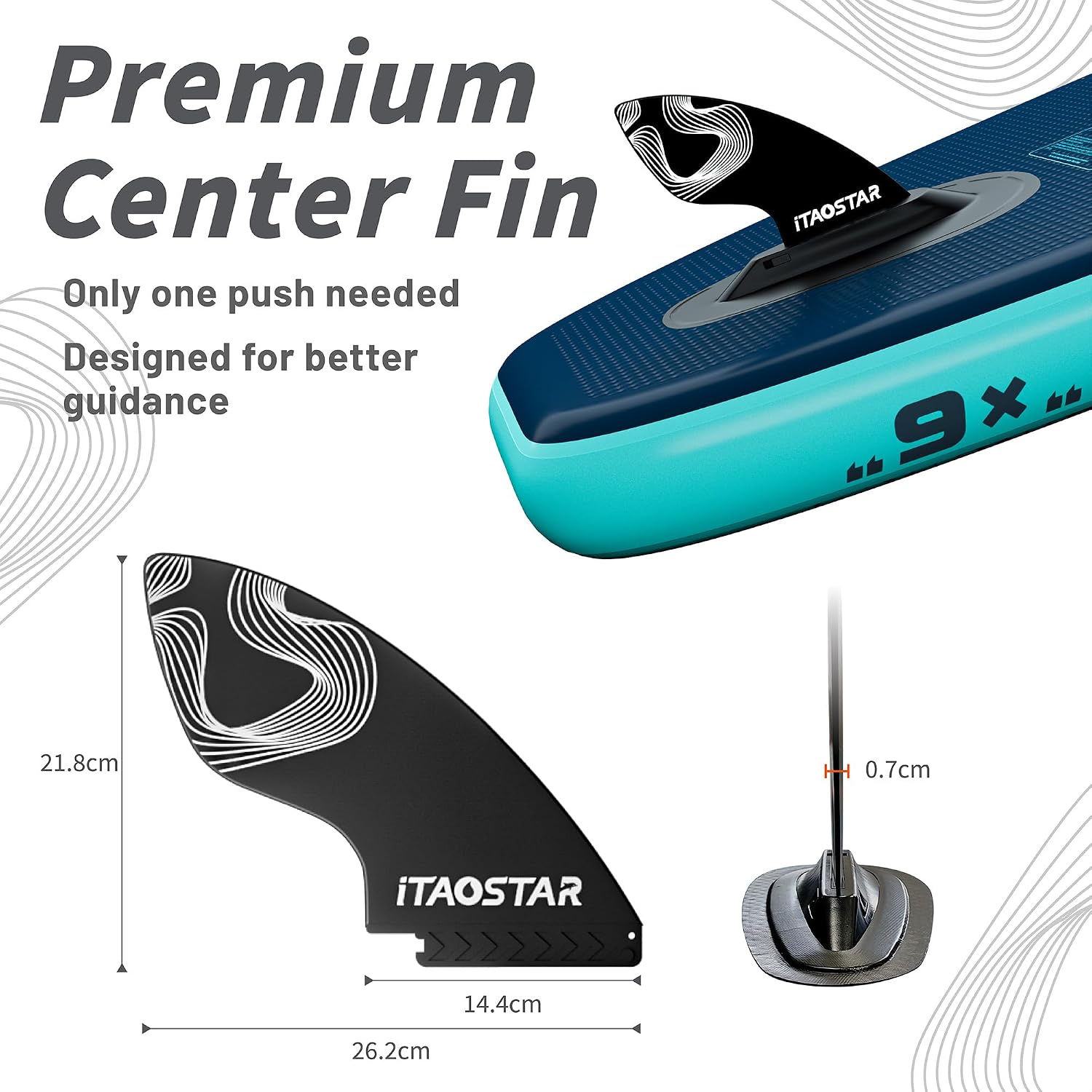iTAOSTAR Lead 12' × 35' / 11' × 33' Stand Up Paddle Board Inflatable, Extar Wide SUP Board with 5 Fins Stable Design for Adults, Youth, All Skill Levels, Lakes, Oceans