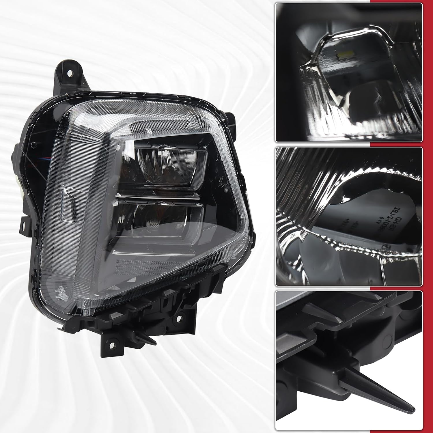 LED Headlight Assembly Compatible with 2022-2026 Hyundai Tucson SE/SEL Models Right Passenger Side 92102-CW150 92102-CW650 HY2503250