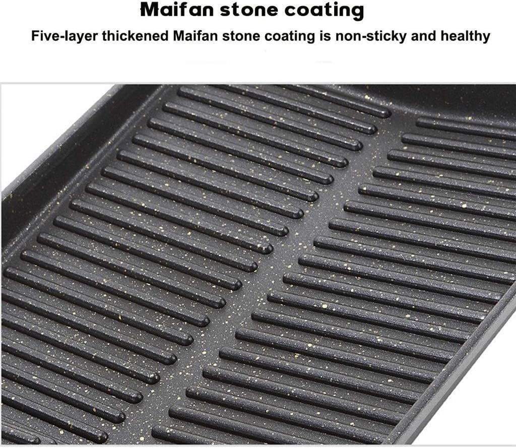 Portable Korean BBQ Grill Pan Non-Stick Charcoal Grill Plate Butane Gas Stove Cooker Party Picnic Terrace Beach Barbecue Tray