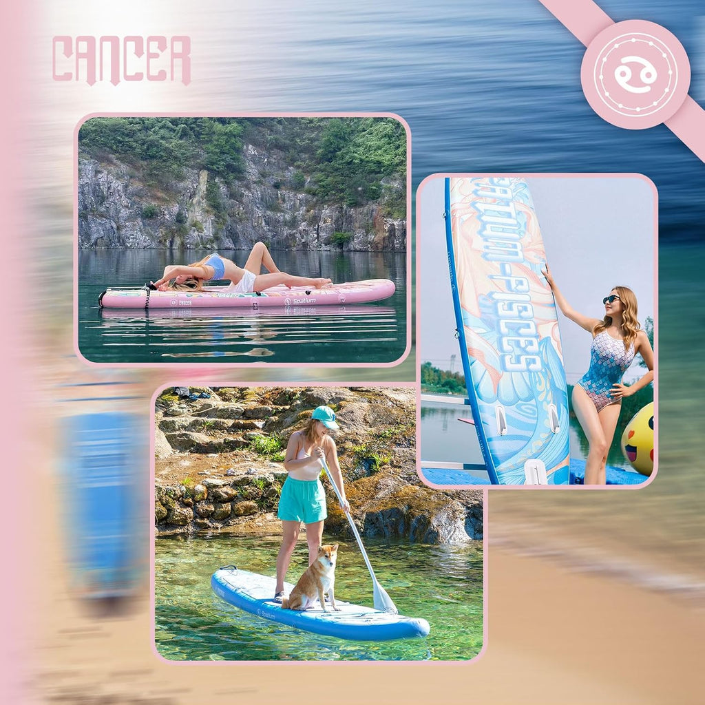 Spatium 11'5'x32' Magnetic Cup Holder Touring Paddle Board Stand Up Paddle Board for Adults,440lb Capacity SUP Board with Camera Mount for Youth & Adults of All Skill Levels