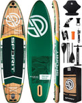 11'6×35' Super Wide Inflatable Stand Up Paddle Board, Ultra Stable SUP Board for Adults, 450lb Capacity with Shoulder Strap, 100L Backpack, Removable US Fin, Floating Paddle, Safety Leash