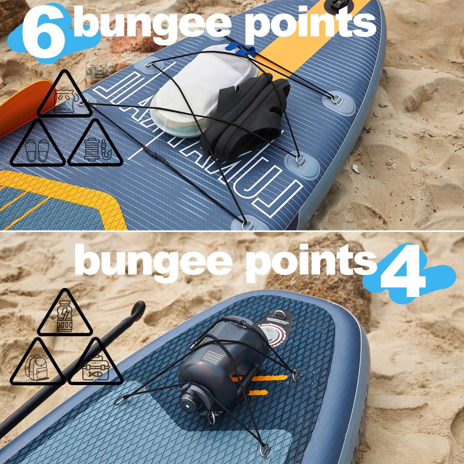 【11'×34'】 Extra Long/Extra Wide Premium Inflatable Stand Up Paddle Board (SUP) – Portable & Lightweight for Yoga, Surfing, Family Fun | Complete Kit with Paddle, Pump, Bag | Durable Design