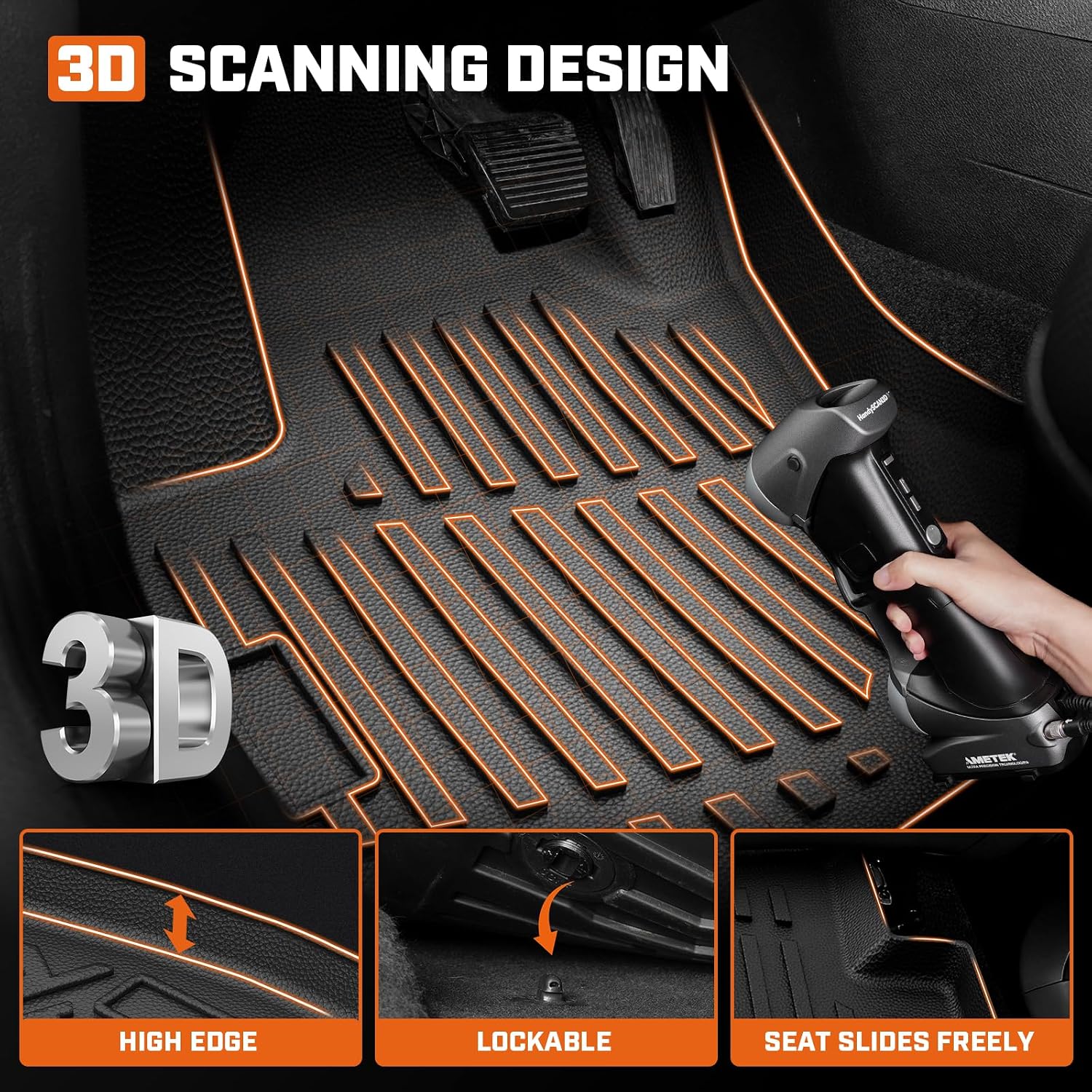 Mixsuper Renegade Floor mats-Floor Mat & Cargo Liner for Jeep Renegade 2015-2023 (Not for Sport),All Weather TPE Floor Liners Protection for Renegade Accessories,Full Set Anti-Slip Car Mats,Black