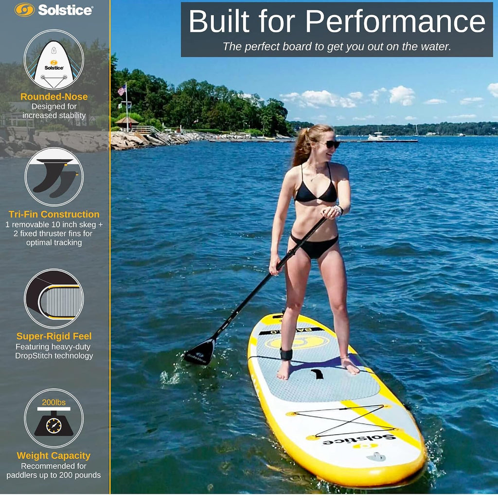 Solstice Watersports Bali 2.0 Inflatable Stand-Up Paddle Board Kit (10'6 x 32'' x 5'')