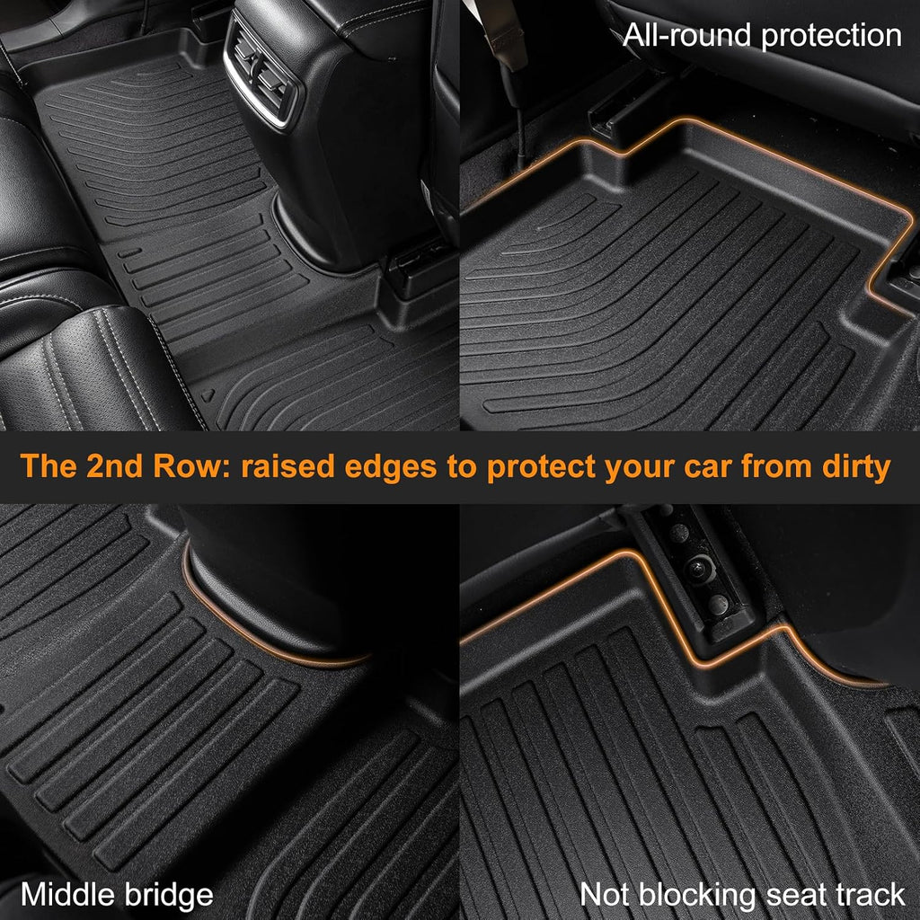 Binmotor-Floor Mats & Cargo Liner for Toyota 4Runner 2013-2024 (Only for 5 Seats), TPE Custom All Weather Car Mats Cargo Trunk Mat for Toyota 4Runner Accessories