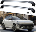 2PCS Crossbar Fits for Hyundai KONA Electric 2024 2025 SEL N-Line Limited Silver with Black Rooftop Cargo Bars Crossbars Luggage Carrier Cross Bar Aluminum
