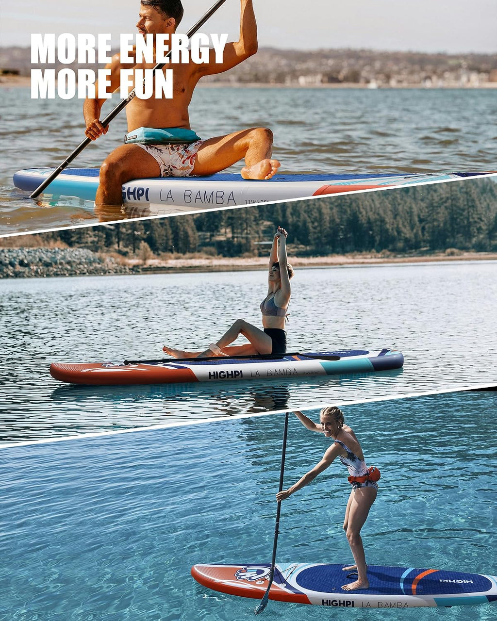 Inflatable Stand Up Paddle Board for Youth and Adults – Wide Sup with Premium Accessories, Blow Up Paddleboard for Surfing, Fishing, Yoga & More