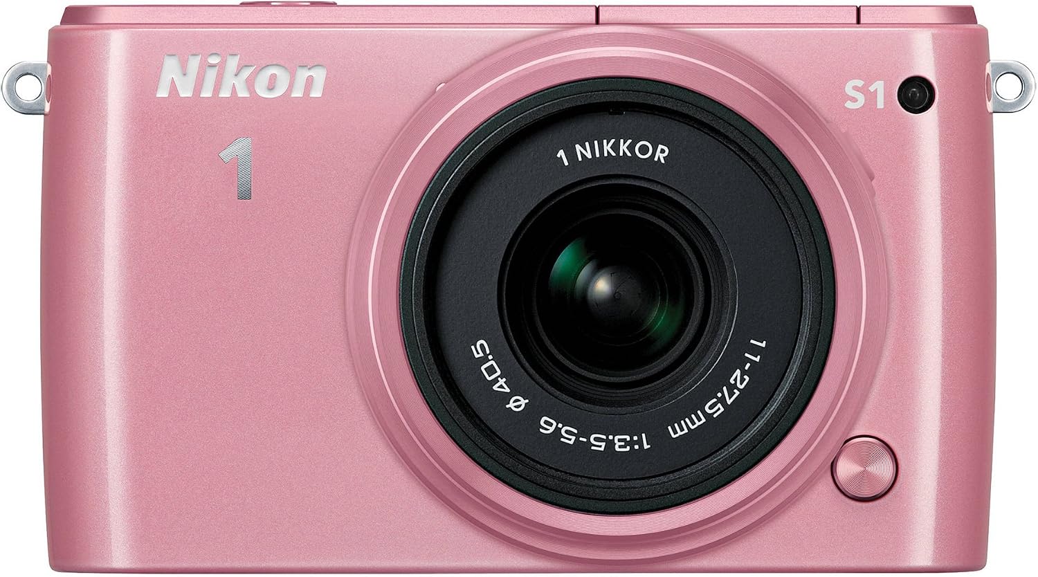Nikon 1 S1 10.1 MP HD Digital Camera with 11-27.5mm VR 1 NIKKOR Lens (Pink)