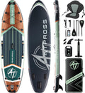 11'6'x35' Inflatable Paddle Board, 450lbs Extra Wide Stand Up Paddleboard for Adults with Premium SUP Accessories Kit & Backpack, Blow Up Kayak Non-Slip Stable Deck Boat for Yoga Fishing Surf
