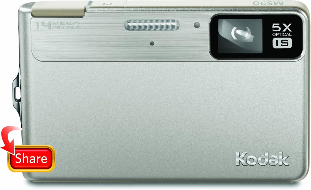 Kodak EasyShare M590 14 MP Digital Camera with 5x Optical Zoom and 2.7-Inch LCD (Silver)
