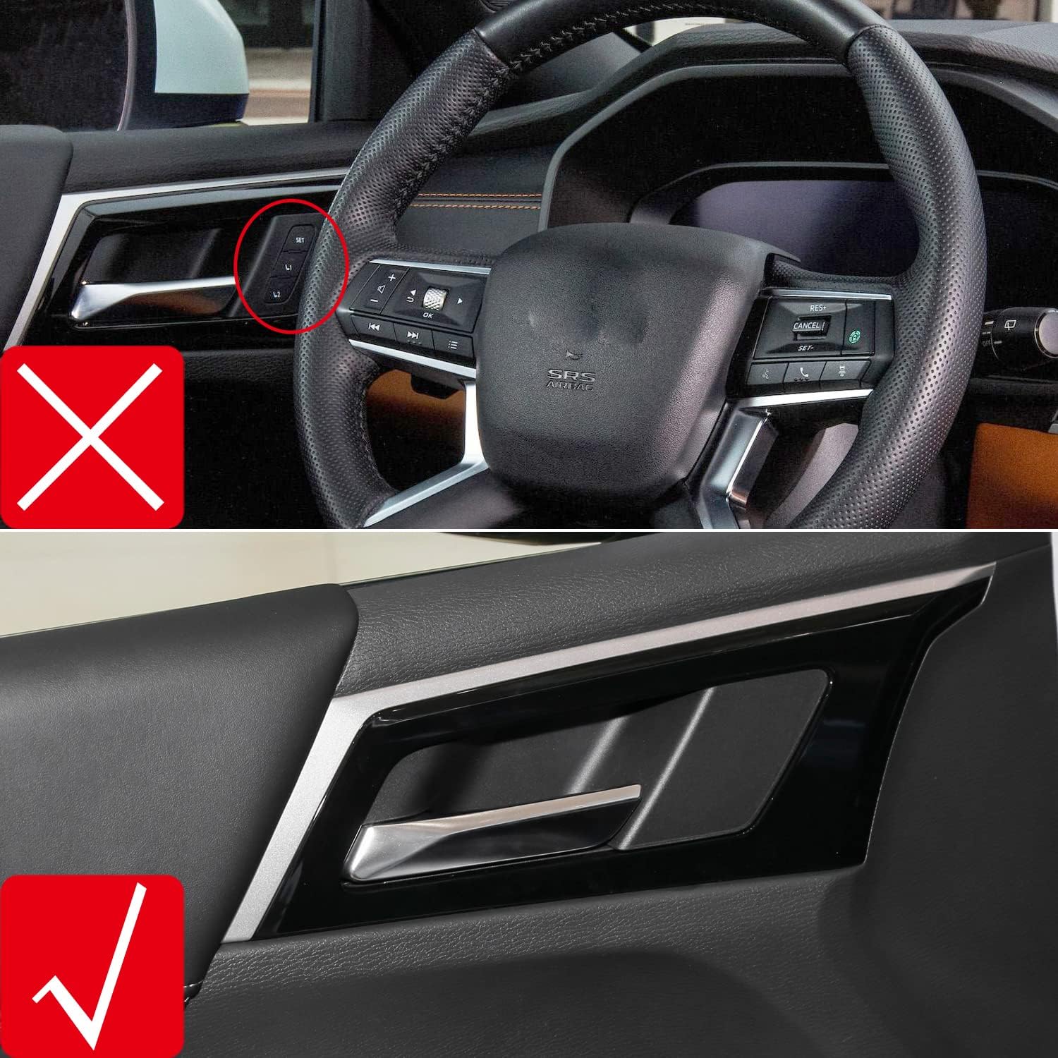 CTH for Mitsubishi Outlander 2022-2026 Car Accessories Interior Decorative Panel Cover Trims 18pcs (Not fit for SEL, GT, PHEV, Only fit for Left Hand Drive)