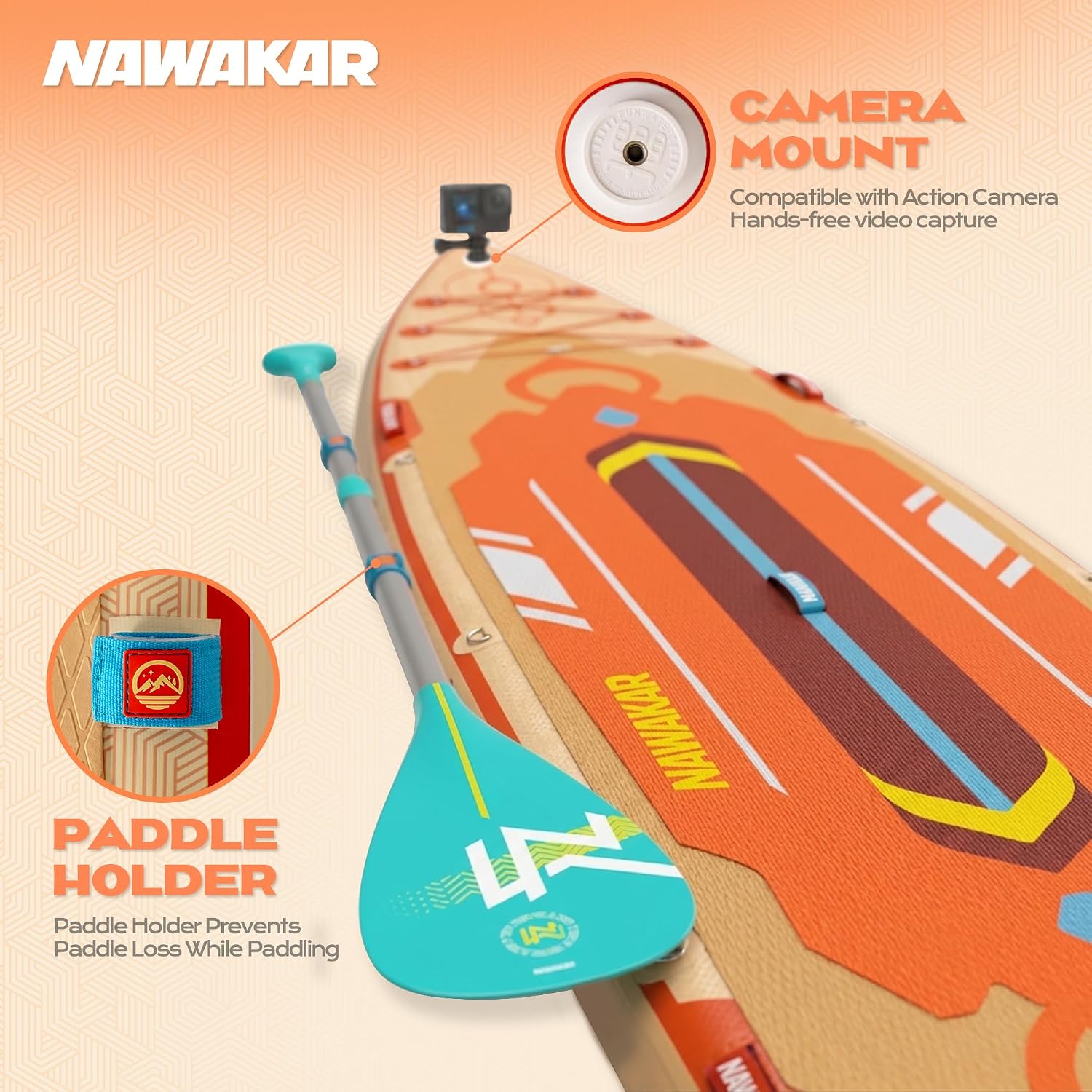 FunWater Inflatable Stand Up Paddle Board 10'6'/11'/11'6' Paddle Board for Adults & Youth, Paddleboards Inflatable with Premium SUP Accessories, Wide Stable, Non-Slip Comfort Deck
