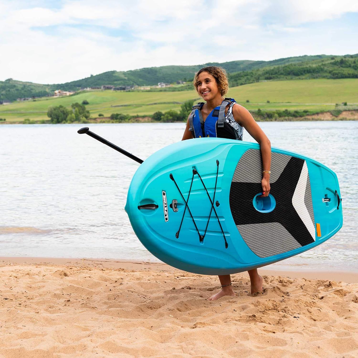 LIFETIME 91014 Horizon 100 Stand-Up Paddleboard, 2 Pack, Paddles Included, 10 feet