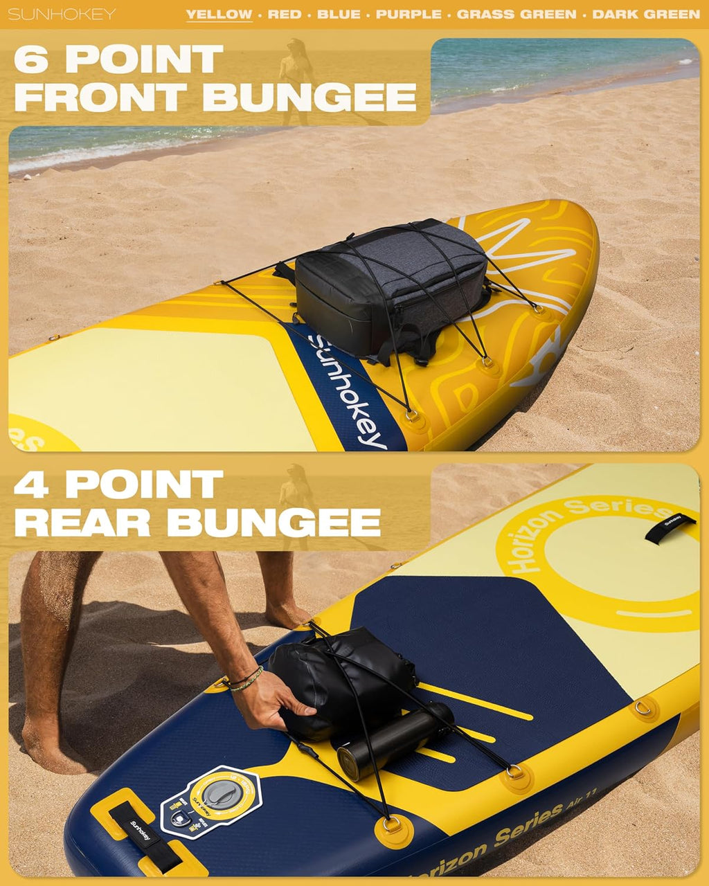 11'×34'' Extra Wide Inflatable Paddle Board with Seam Welded Technology, Stand Up Paddle Board, 420lb Capacity for Adults, Sup Board for All-Level with 2-Blade Paddle/Dual-Action Pump/Leash