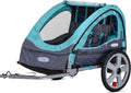 InStep Take 2 Kids Bike Trailer, Double Seat, Universal Coupler, Folding Frame, Quick-Release Wheels, Canopy with Bug Screen and Weather Shield, Bike Trailer for Kids