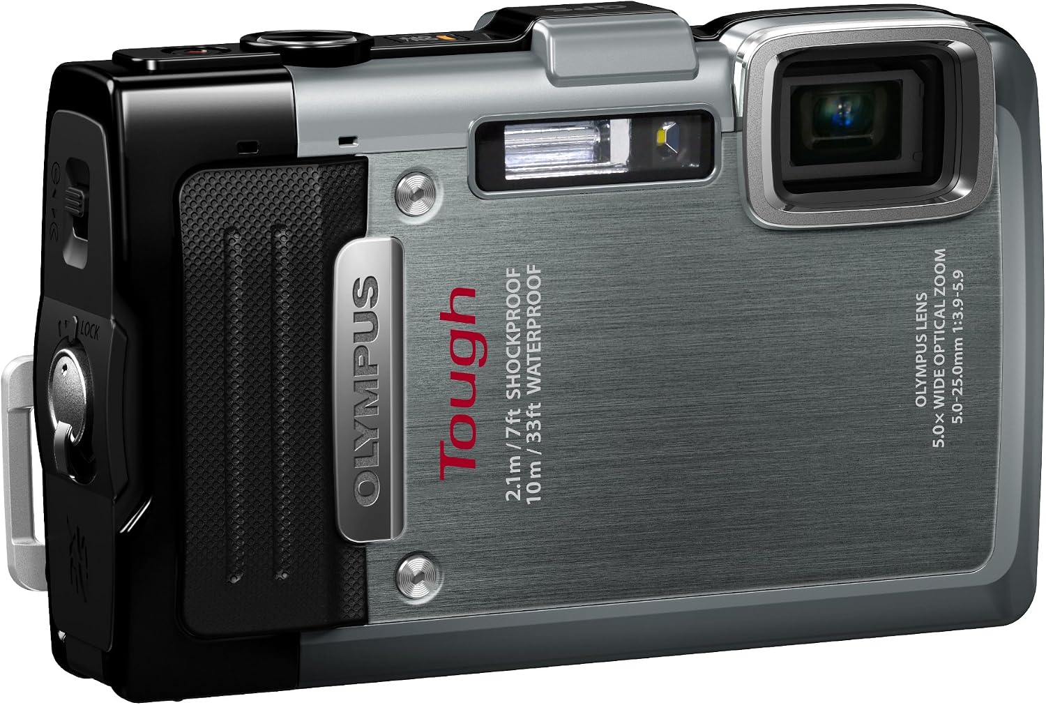 OM SYSTEM Olympus Stylus TG-830 iHS Digital Camera with 5X Optical Zoom and 3-Inch LCD (Silver) (Old Model)