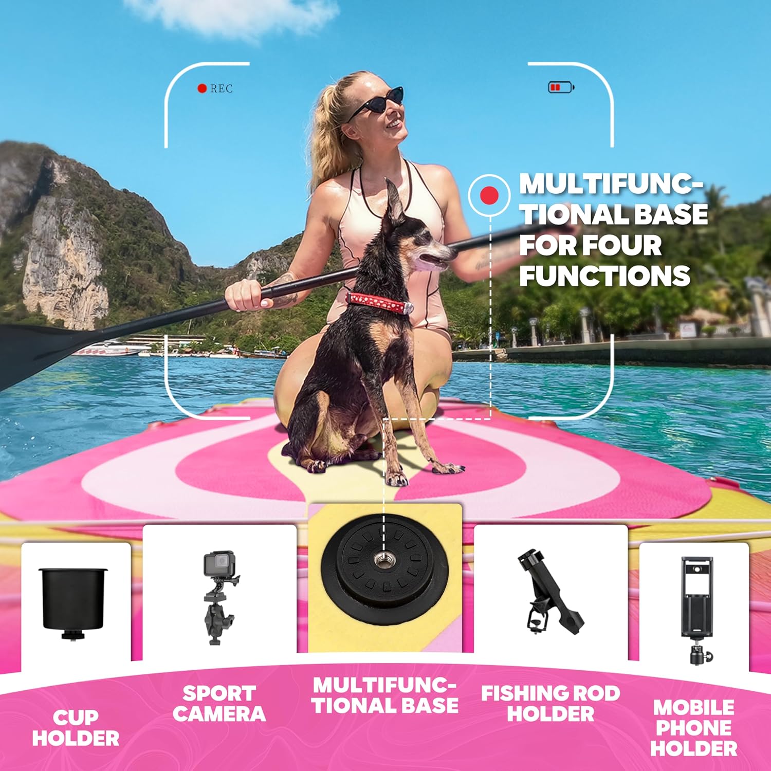 Starcity 11'6'*34'*6' Stand Up Paddle Board,Inflatable Paddle Boards for Adults w/a Simple and Non Slip Design, Moderate Length and Easy Operation, Suitable for Adults.