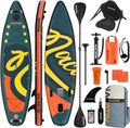 NACATIN Inflatable Stand Up Paddle Board,10'6'Upgrade Version Blow Up Paddle Boards for Adults with Premium SUP Accessories& Backpack,Adjustable Paddle,Camera Mount,Hand Pump, for Lake, River, Yoga