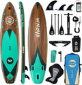 11'6' × 34' Extra Wide Inflatable Stand Up Paddle Board, Stable SUP with Premium SUP Accessories and Non-Slip Comfort Deck for Adults & Youth of All Skill Levels
