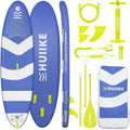 HUIIKE Inflatable Paddle Board for Adults with Accessories Included, Oar, Fins, Pump. Stand Up Paddleboard Great Stability and Resistance. 10' x 33' x 5.9', Maximum Load 286 lb