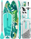 SLOOSH Inflatable Stand Up Paddle Board, 10'6' Inflatable Paddle Boards with Premium Accessories, Non-Slip EVA Deck, Ultra-Light Carry Bag Pump, Meander SUP for Youth & Adults