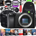Sony a6100 Mirrorless Camera 4K APS-C Camera Body and FE 50mm F1.8 Full-Frame Fast Prime Lens ILCE-6100B + SEL50F18F Bundle + Deco Gear Travel Backpack Case + Photo Video Software Kit + Accessories