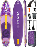 CETANA 11'6×35' Extra Wide Stand Up Paddle Board for Adults & Youth, 400lb Capacity Inflatable Paddle Board, Sup for 2+1 Person with Removable US Fin, 100L Backpack, Floating Paddle, Safety Leash
