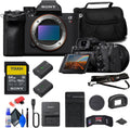 Sony a7R V Mirrorless Camera (ILCE7RM5/B) + 64GB Memory Card + Bag + NP-FZ100 Compatible Battery + External Charger + Card Reader + Memory Wallet + Cleaning Kit