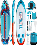 UPWELL 11'6'/11'2'/11'/10'8'/10'6'/10'2' Inflatable Stand Up Paddle Board with sup Accessories Including Backpack, Repairing Kits, Non-Slip Deck, Leash, 3 Fins, Paddle and Hand Pump