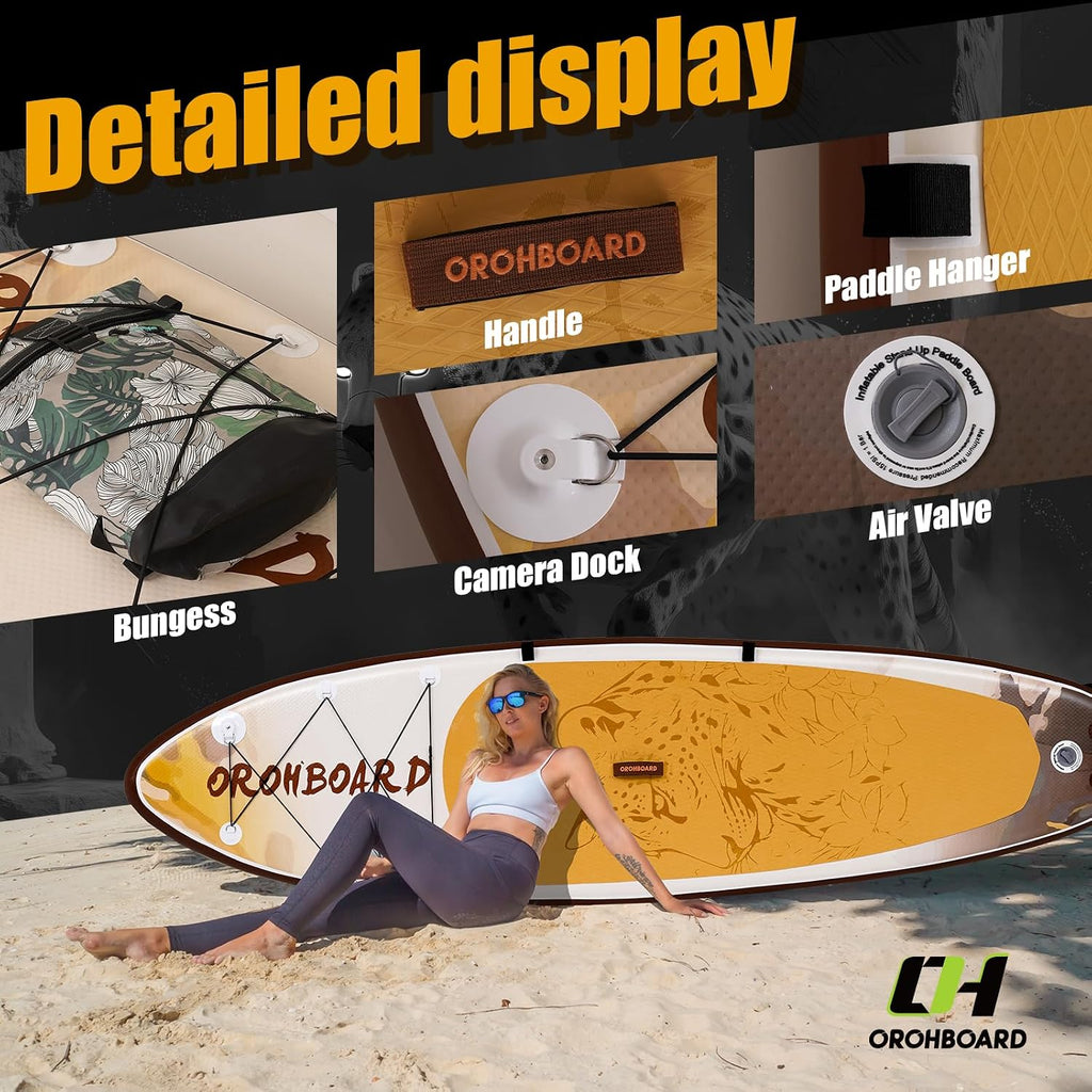 Inflatable Paddle Board 11'6/10'6 Paddle Board - All-Around SUP Board for Adults & Beginners, Stand Up Paddle Board with Complete Accessory Kit for Lake, River, Ocean