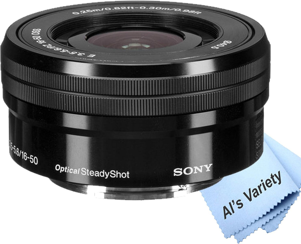 Sony a6400 Mirrorless Camera with 16-50mm Lens + 64GB Memory, Filters,Case, Tripod, Flash, and More (28pc Bundle) (Renewed), Black