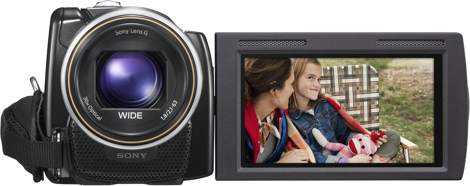 Sony HDR-XR260V High-Definition Handycam 8.9 MP Camcorder with 30x Optical / 55x Extended Zoom and 160 GB Hard Disk Memory (Renewed), Clear