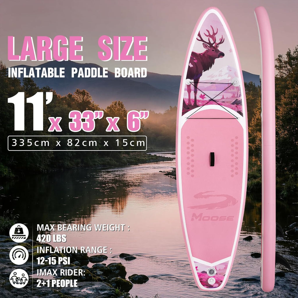 FEATH-R-LITE Inflatable Paddle Board Stand Up Paddleboards for Adults SUP with Premium Accessories Pump, Adjustable Paddle, Leash, Three Fins, Backpack