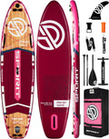 11'6×35' Super Wide Inflatable Stand Up Paddle Board, Ultra Stable SUP Board for Adults, 450lb Capacity with Shoulder Strap, 100L Backpack, Removable US Fin, Floating Paddle, Safety Leash